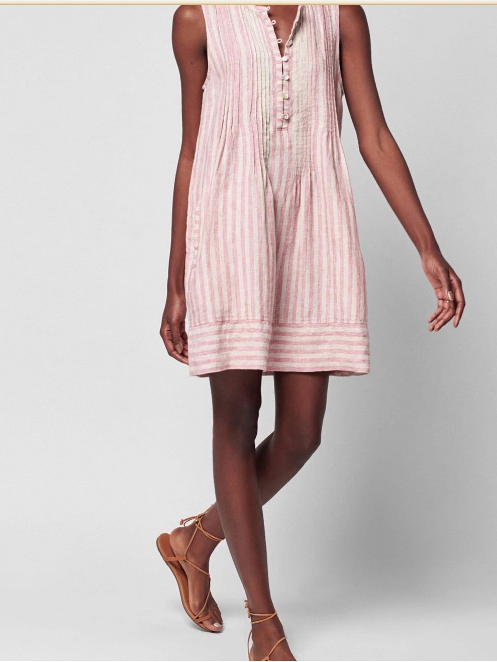 Faherty Isha Linen Dress - Size M